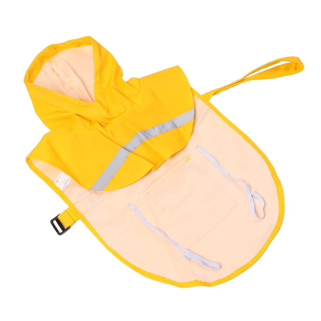 Chaqueta De Lluvia Para Mascotas, Impermeable, Ligera, Cómoda, Impermeable Para Perros, Multiusos, Reflectante, Con Capucha De PU Para Viajes Y Senderismo
