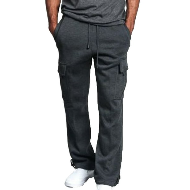 straight leg sweatpants with pockets