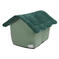 thumbnail image 1 of Cozy Pet Bed House, Detachable Design Soft Keep Warm Cat Bed Cave Sleeping  Bed for Hamsters Rabbits Raccoons Skunks Green, 1 of 7