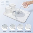 thumbnail image 2 of Dish Drying Mats for Kitchen Counter.Ultra Absorbent.Non-Slip.Heat Resistant Mat Kitchen Gadgets.Stone Dish DrainerDrying Mats.，Rack Tableware Mat.(12x8inch.White Marble), 2 of 5