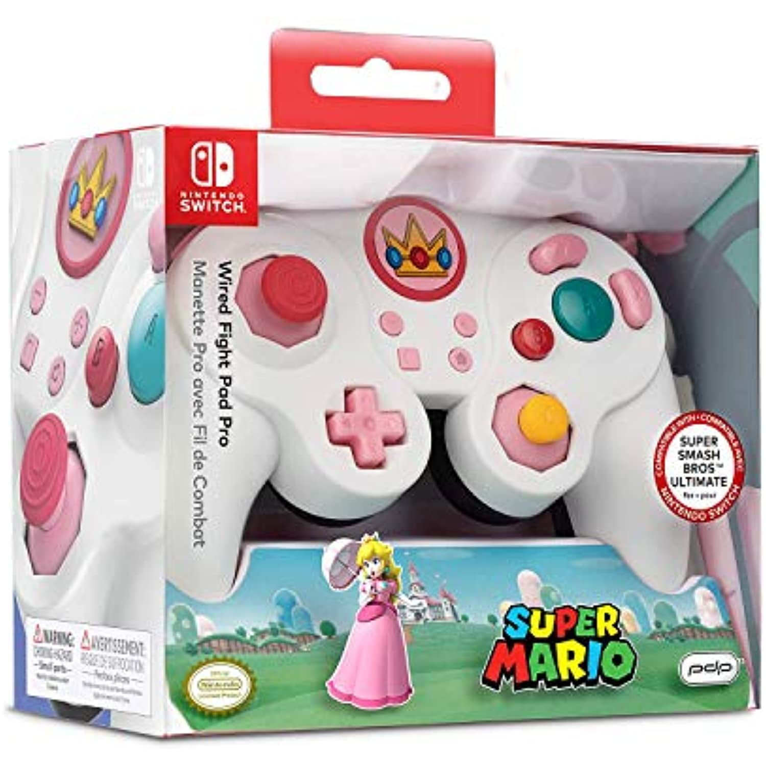 Nintendo Switch Super Bros Princess Peach GameCube Style Wired Fight Pad Pro Controller by 500-100-NA-D5 | Walmart Canada