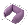 thumbnail image 4 of Neck Support Travel Pillow with Hidden Zipper Super Soft Breathable Adjustable Stuffable U-shaped Travel Neck Pillow, 4 of 7