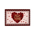 thumbnail image 2 of Uxgjfwu Heart Shaped Valentine's Day Welcome Doormat, Non Slip Entrance Rug with Romantic Design, Absorbent Mat for Front Door, Bathroom, Indoor Outdoor Decor, 2 of 6