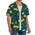 thumbnail image 4 of Haiem Camping Men's Casual Shirts Short Sleeve Button Down Shirts Fashion Textured Summer Beach Shirt-Small, 4 of 7