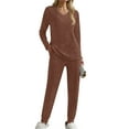 thumbnail image 3 of Fantaslook Womens Pajamas Sets Long Sleeve Shirts and Jogger Pants With Pockets Two Piece Lounge Sets Fall Oufits, 3 of 9