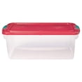 thumbnail image 4 of Homz 64 Quart Holiday Decor Plastic Storage Bin with Latching Lid, 6 Pack, 4 of 11