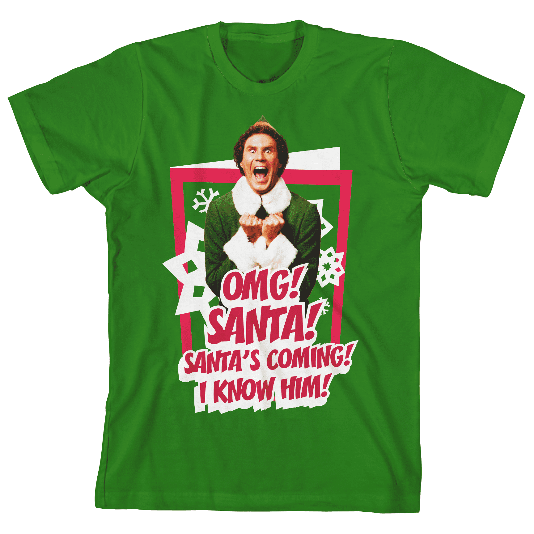 Youth 4-Pack Holiday Movie Tees: A Christmas Story, Polar Express, Elf, Frosty the Snowman-Large