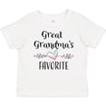 thumbnail image 3 of Inktastic Great Grandmas Favorite- Heart Great Grandchild Boys or Girls Baby T-Shirt, 3 of 5