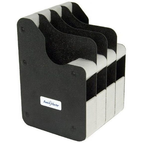 BENCHMASTER WEAPONRAC FOUR PISTOL VERTICAL BLACK HARD PLASTIC