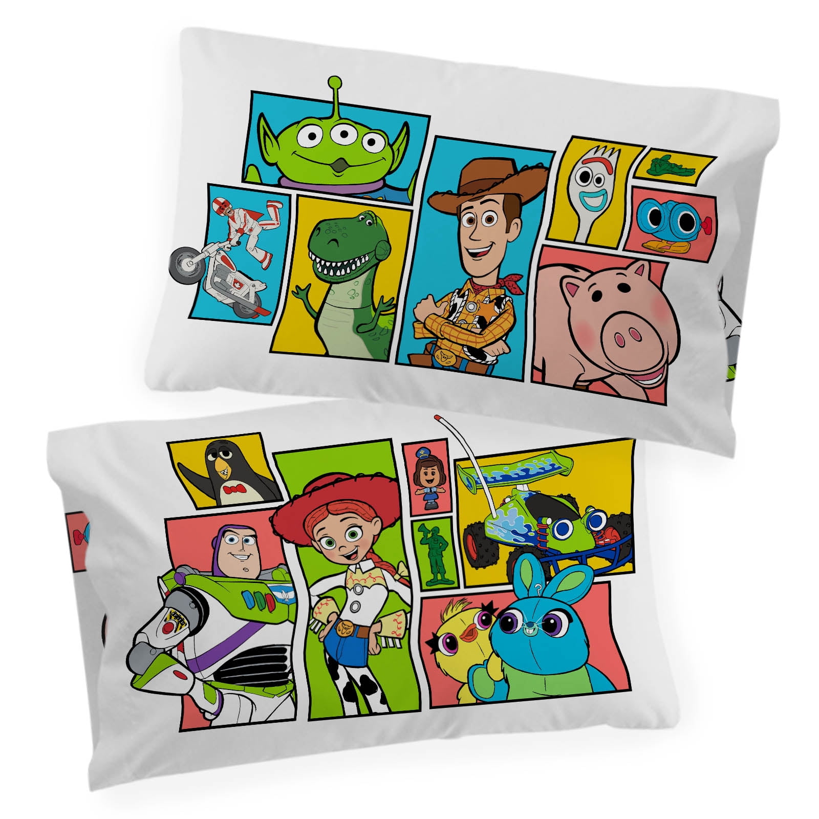 Toy Story You've Got a Friend 4-Piece Full Sheet Set, Polyester, White, Disney