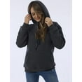 thumbnail image 6 of Fenclushy Womens Winter Hoodies Warm Fleece Sherpa Lined Pullover Hooded Sweatshirt(Black,M) .., 6 of 7