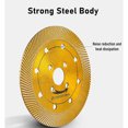 thumbnail image 2 of 1Pc 115Mm Turbo Diamond Circular Saw Blade Cutting Disc For Granite Marble Tiles, 2 of 5
