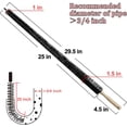 thumbnail image 2 of Brosse de Nettoyage pour Piège à Peluches de Sécheuse 29.5 Pouces Long, Brosse pour Condenseur de Réfrigérateur, Brosse de Nettoyage pour Filtre à Peluches de Sécheuse, Prévient les Risques d'Incendie, 2 of 7
