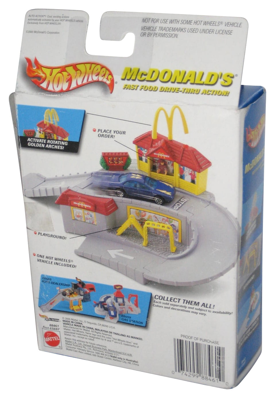 klant democratische Partij zone Hot Wheels McDonalds Fast Food (2000) Mattel Auto Action Toy w/ Car -  (Damaged Packaging) - Walmart.com