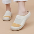 thumbnail image 2 of Wovix Women'S Slipper Color Block On Sandals Casual Closed Toe Wedges Soft Bottom Breathable Shoes Indoor Outdoor Shoes, 2 of 9