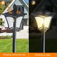 thumbnail image 4 of 63" Vintage Solar Lamp Post Light, Light Outdoor Waterproof with Planter Adjustable Height for Porch Yard Driveway Garden Patio Decoration, 4 of 14