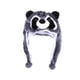 thumbnail image 1 of Gorro de peluche perfecl con orejeras para niños y niñas, divertido, Mapache gris, 1 of 8
