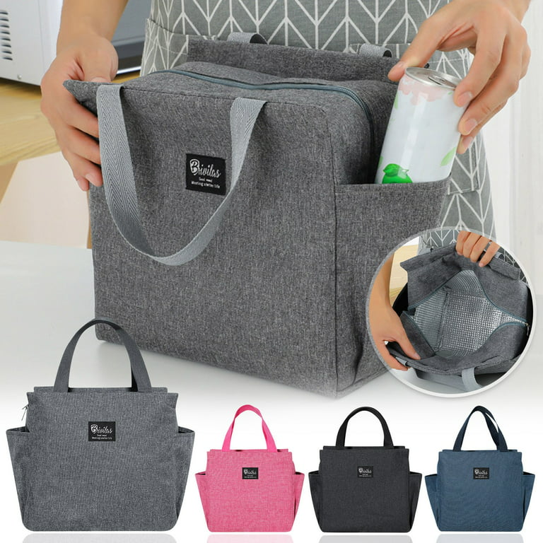 QISIWOLE Insulated Lunch Bag for Women/Men, Reusable Leakproof