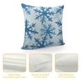 thumbnail image 4 of Nawypu  Merry Christmas Decorative Pillow Covers,Blue Snow Winter with Snowflakes Falling White Crystal Double Sided Throw Pillow Covers Sofa Cushion Cover, 4 of 5