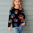 thumbnail image 1 of QIPOPIQ Chandails en Molleton à Rayures pour Filles Col Rond Manches Longues Taille 3-14 Ans Vêtements Enfants Liquidation, 1 of 6