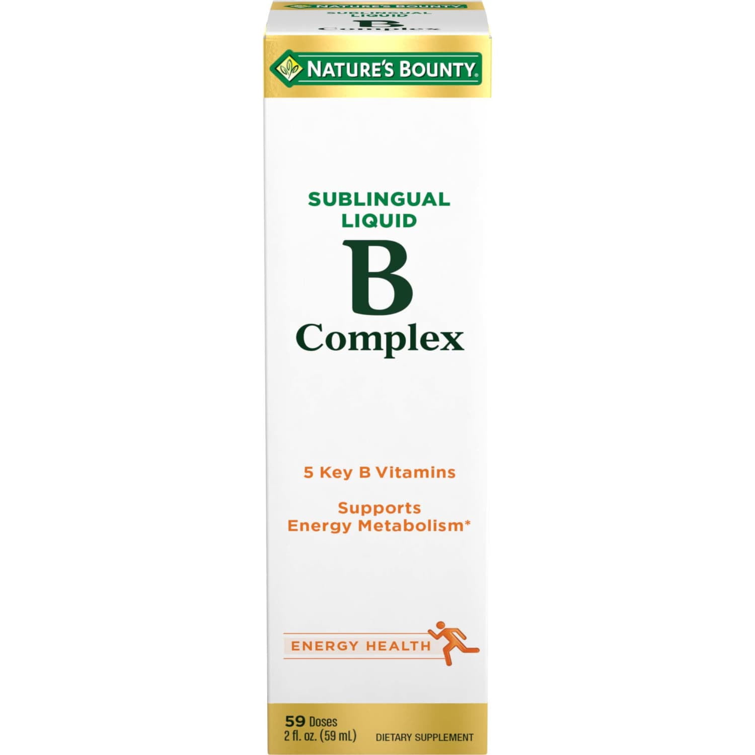 Nature's Bounty Vitamin B-Complex Liquid for Energy Metabolism, 59 Doses