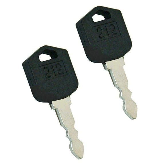 2 Pack Ignition Keys for Doosan Daewoo Forklift D25 D35 G25 G35 Part # D554212, 212 (2)