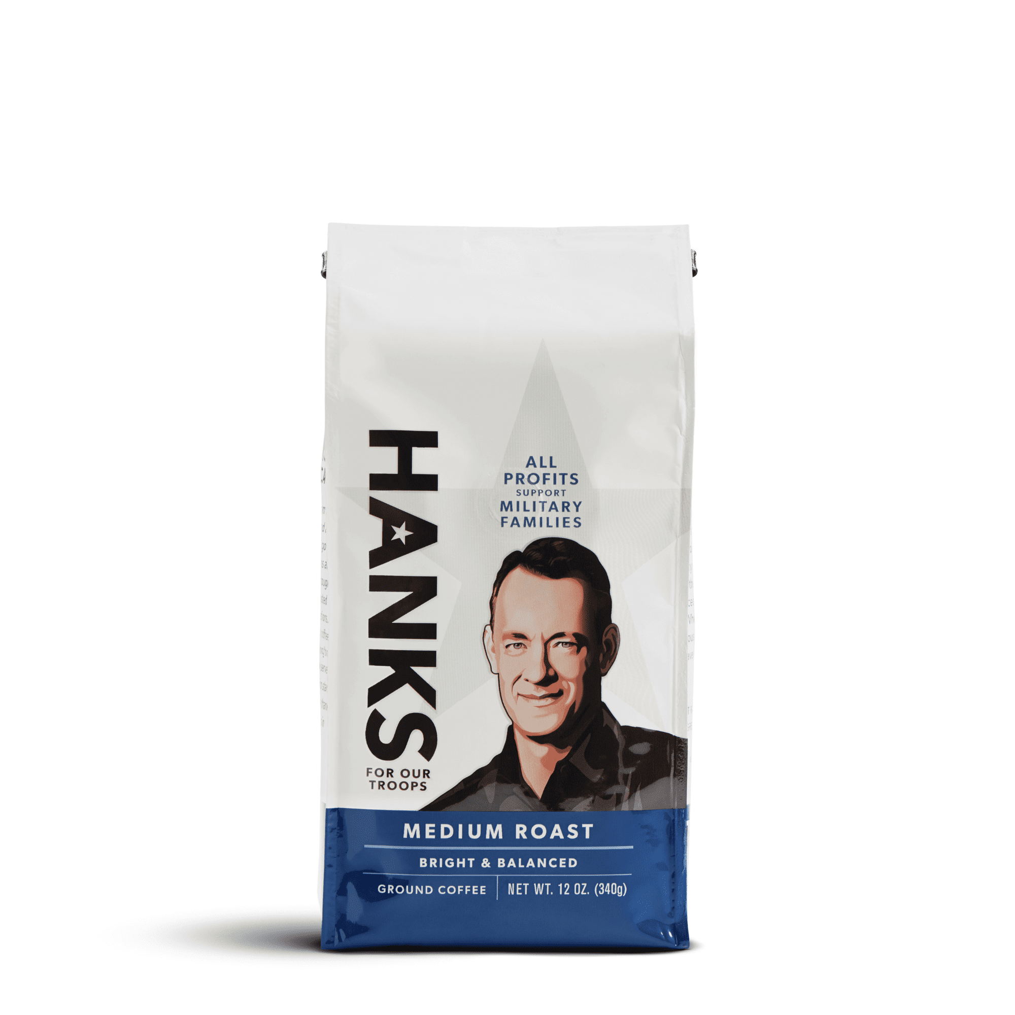 (6 pack) Hanks for Our Troops Ground Coffee Medium Roast, Supports Veterans, 12 oz Bag