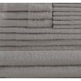 thumbnail image 3 of Sobel at Home 24 Piece Cotton Bath Towel Set, Graphite Gray, 3 of 3