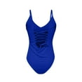 thumbnail image 5 of Wycnly Bathing Suits for Women Womens Swimsuits High Waist Bathing Suits Womens Backless Spaghetti Strap Swimwear Ladies Girls Solid Slim Beachwear One Piece Swimsuit, 5 of 6