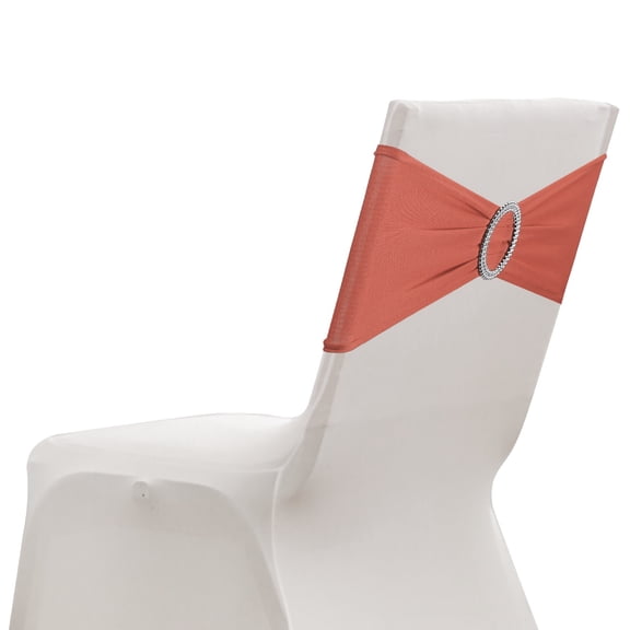 Uxcell 10 Paquete Fundas para Sillas, Banda de Cubierta de Silla Elástica con Hebilla Deslizante, Lazos de Poliéster