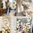 thumbnail image 2 of 18th Birthday Decoration for Girl Boys, White Sand and Gold 18th Birthday Party Decorations, Happy Birthday Banner, Number 18 Balloons Gold Beige Birthday Balloons for 18th Birthday Party Supplies, 2 of 8