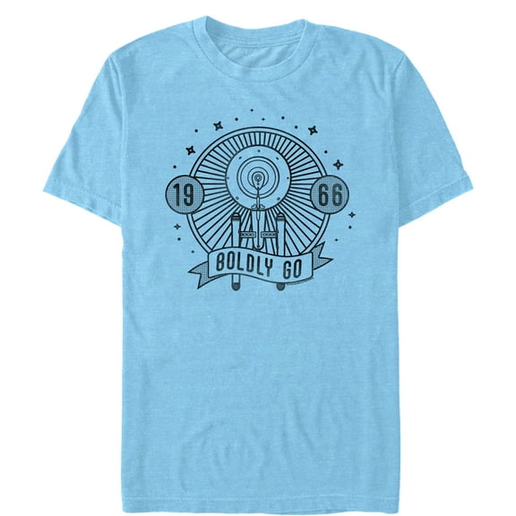 Men's Star Trek: The Original Series Enterprise Boldly Go 1966 Graphic T-Shirt