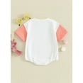 thumbnail image 4 of Jxzom Newborn Infant Baby Boy Girl My First Easter Outfit 3 6 12 18 Months Bunny Carrot Romper Long Sleeve Crewneck Sweatshirt Bodysuit, 4 of 8