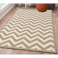 thumbnail image 2 of Hawthorne Collection 5' x 7' Hand Hooked Chevron Wool Rug in Gray, 2 of 6