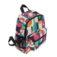 thumbnail image 2 of FORMRS Kids School Backpack with Front Zippered Pocket 12" Student Travel Daypack, Pink Geometric, 2 of 6
