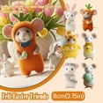 thumbnail image 5 of Yyuenw Easter Decorations, Easter Bunny Ornaments Handmade Wool Felts Bunny Ornaments Cute Felted Rabbits Animals Figurine For Christmas Tree Soft Felted Mouse For Easter Basket Stuffer, Easter Decor, 5 of 6
