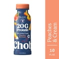 thumbnail image 2 of Chobani 20G Protein Low-Fat Greek Yogurt Drink Peaches and Cream 10 fl oz Bottle, 2 of 11
