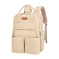 thumbnail image 2 of Runquan Mommy Backpack Fashionable Lightweight Wear Resistant Large Capacity Handbag Khaki, 2 of 8