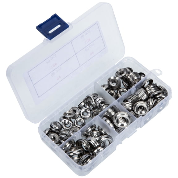 LEORX 180Pcs Stainless Steel Cup Washer Countersunk Easy to Lock for Mechanical Equipment 13.5X6.5Cm