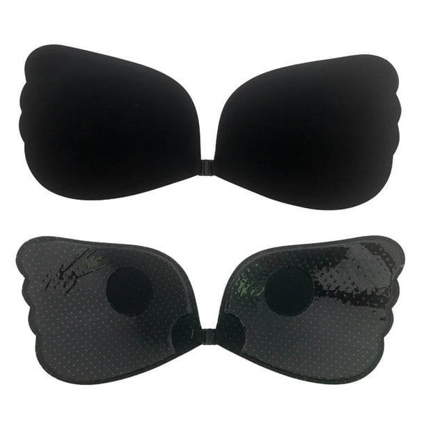 ZXYOUPING Pegatinas De Pecho Para Mujeres Sujetador Autoadhesivo Sin Tirantes Hebilla Delantera Reunida Invisible Espalda Pezón