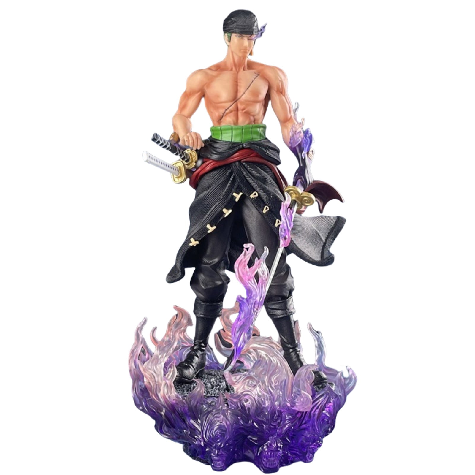 Dxuioz Anime Action PVC Figure Enma Roronoa Zoro Figure Character Model Ornaments Statue Collection Desktop Decoration Gift Creative