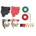 thumbnail image 1 of VOBOR, 2 Uds., Conector De Terminal De Batería De Coche Con 4 Terminales, Conector De Abrazadera De Remolque De Barco Negro Y Rojo Para Poste SAE O JIS Tipo A, 1 of 14