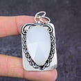 thumbnail image 2 of Natural Selenite Gemstone Handmade 925 Sterling Silver Gift Pendant 2.52", 2 of 2