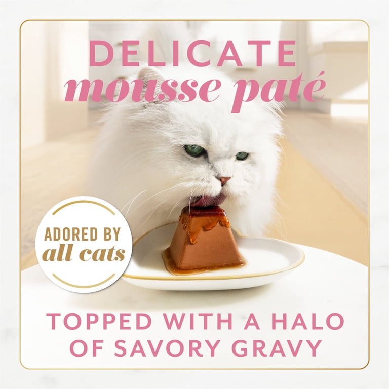 4 pack) Purina Fancy Feast Gems Wet Cat Food Mousse Pate with