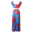 thumbnail image 4 of WILLBEST Robe d'Invité de Mariage Ligne A Robe d'Été Décontractée et Nombril Haut de Fête Ensemble de Mode Décontracté pour Femmes, 4 of 8