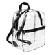 thumbnail image 1 of Xihbxyly Mochila Transparente, Material de Pvc Duradero, Diseño Aprobado para Estadios, Correa de Hombro Ajustable, Fácil de Limpiar, Ideal para Viajes, Ideal para Estudiantes, Tamaño 30 X 25 X 12 Cm, 1 of 5