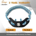 thumbnail image 2 of SUNYA Archery Bow Wrist Sling, 550 Paracord Strap Comfortable on Hand.Fit Bow Stabilizer. Full Grain Leather Yoke with Brass Accessories. Mutiple Camo Loop Colors, 2 of 9