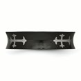 thumbnail image 4 of Stainless Steel Black Plated Cross 6mm Concave Ring Man Religious Wedding Designed  For Dad Mens  For Him, 4 of 11