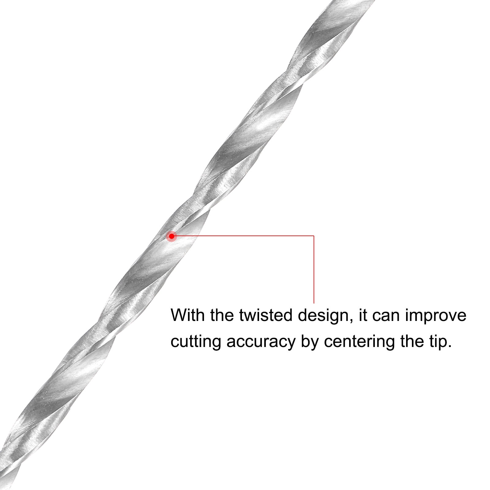 Unique Bargains 2pcs 3mm 1181" Extra Long HSS Twist Drill Bits for Metal Plastic