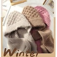 thumbnail image 3 of 2024 New Integrated Ear Protection Windproof Cap Scarf, 2 In 1 Multifunctional Elastic Warm Ear Protection Knitted Hat C, 3 of 5